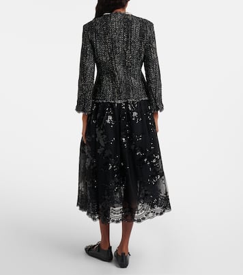 亮片中长半身裙 | Simone Rocha