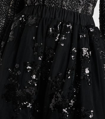 亮片中长半身裙 | Simone Rocha