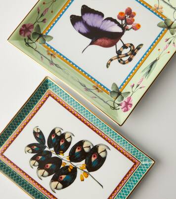 Butterbird porcelain decorative tray | La DoubleJ