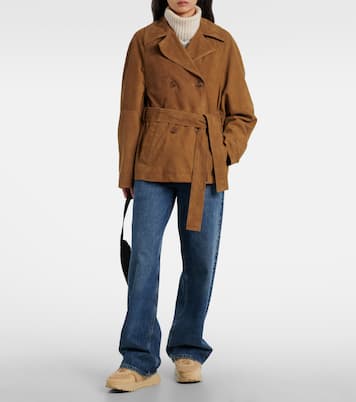 Malaga 27 suede-trimmed shearling platform sneakers | Bogner