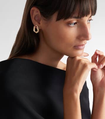 18kt gold earrings with diamonds | Ananya