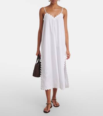 Cotton midi dress | Juliet Dunn