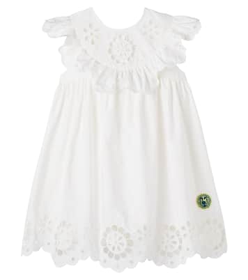 Awaken embroidered scalloped cotton dress | Zimmermann Kids