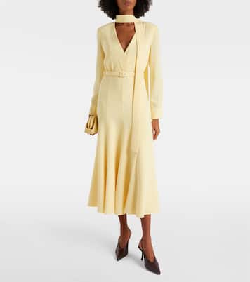 Belted cady midi dress | Roland Mouret