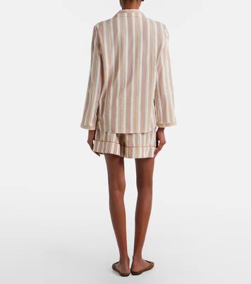 Striped cotton shorts | Saint Laurent
