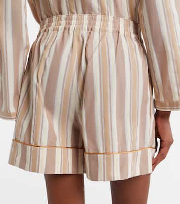 Striped cotton shorts | Saint Laurent