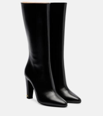 Hotty 100 leather knee-high boots | Valentino Garavani