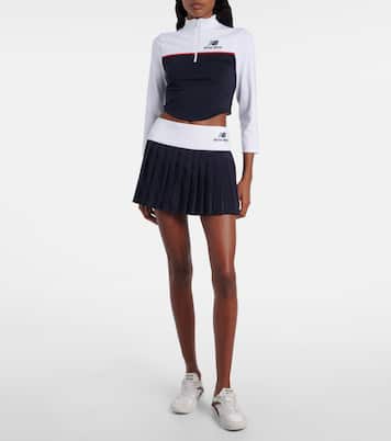 x New Balance jersey crop top | Miu Miu