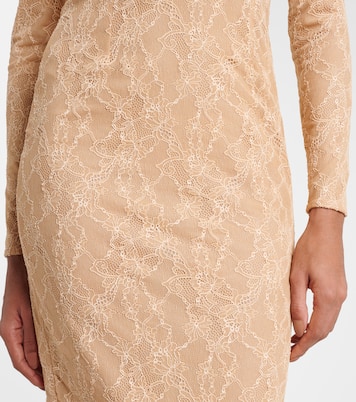 Ruffled lace midi dress | Alessandra Rich