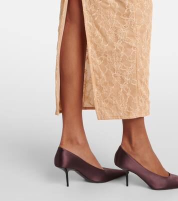 Ruffled lace midi dress | Alessandra Rich