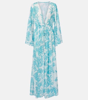 Chloe floral georgette kaftan | Alexandra Miro
