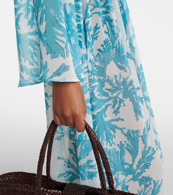 Chloe floral georgette kaftan | Alexandra Miro