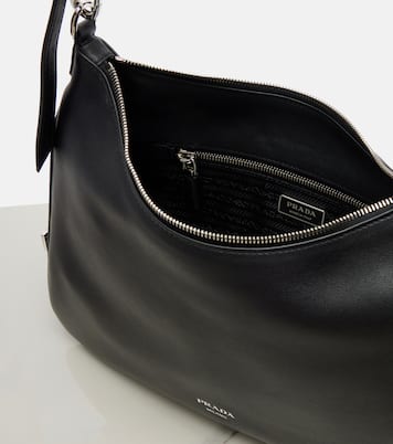 Aimee Large leather shoulder bag | Prada