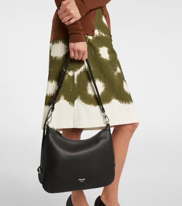 Aimee Large leather shoulder bag | Prada