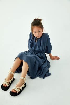 Robe Olivia en coton à fleurs | C'era Una Volta