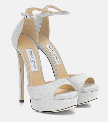 Sandalias Max 150 con glitter | Jimmy Choo