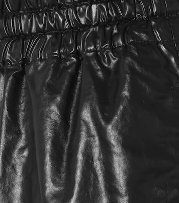 High-rise coated cotton-blend shorts | Dries Van Noten