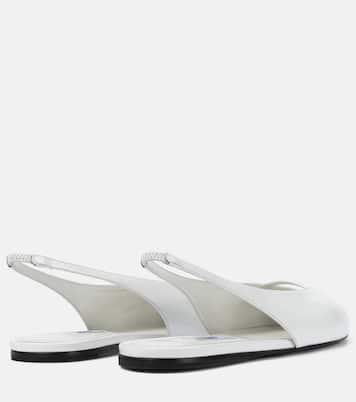 Leather slingback flats | Prada