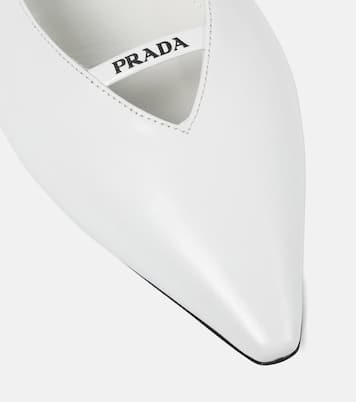 Leather slingback flats | Prada