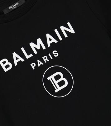 Sudadera de algodón con logo | Balmain Kids