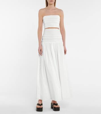 Cecil smocked cotton bustier | SIR