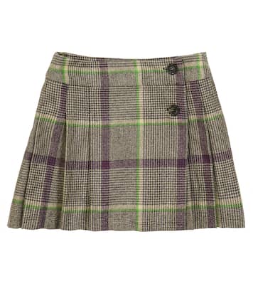 Talissa checked wool skirt | Bonpoint