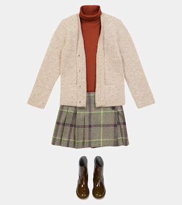 Talissa checked wool skirt | Bonpoint