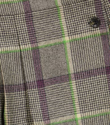 Talissa checked wool skirt | Bonpoint