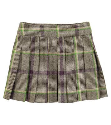 Talissa checked wool skirt | Bonpoint