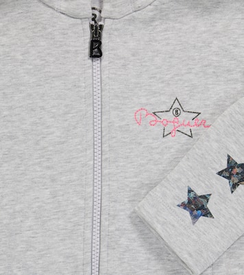 Cotton zipped hooded sweatshirt | Bogner Kids