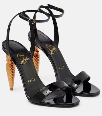 Lipqueen 100 patent leather sandals | Christian Louboutin