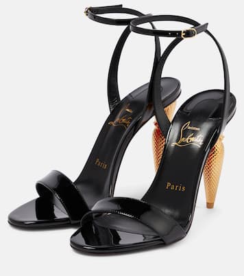 Lipqueen 100 patent leather sandals | Christian Louboutin