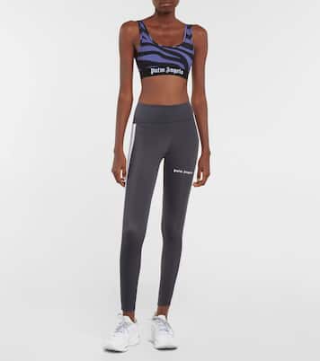 Zebra-print sports bra | Palm Angels