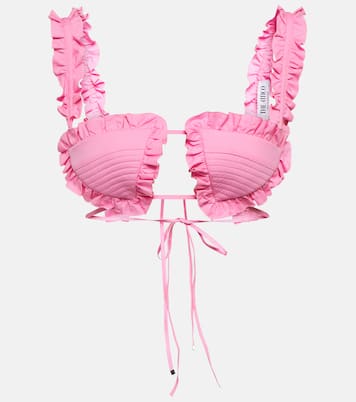 Glory ruffled cotton bra top | The Attico