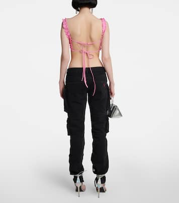 Glory ruffled cotton bra top | The Attico