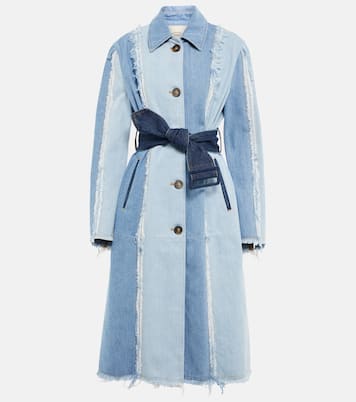 Abrigo con cinturón en denim | Tod's