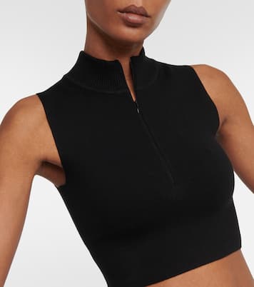 Petra half-zip crop top | Live The Process