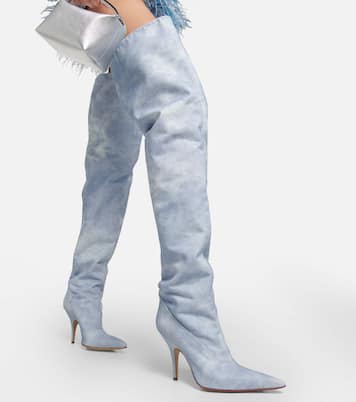 Botas mosqueteras Gia 33 en denim | Gia Borghini