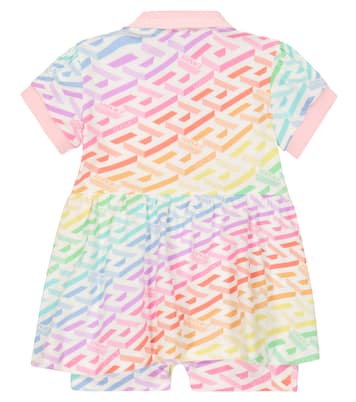 Baby - Abito La Greca in misto cotone | Versace Kids
