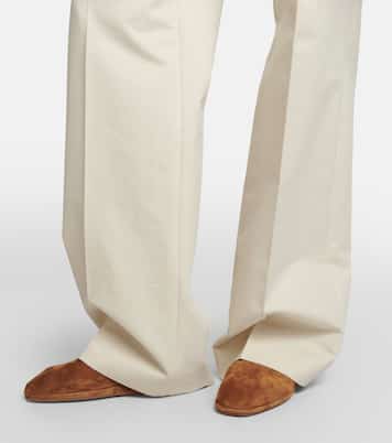 Slippers Franco aus Veloursleder | The Row