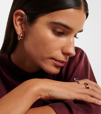 Boucles d’oreilles Iconica en or rose 18 ct et grenat pyrope | Pomellato