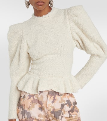 Giamili bouclé peplum top | Isabel Marant