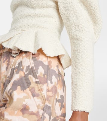 Giamili bouclé peplum top | Isabel Marant