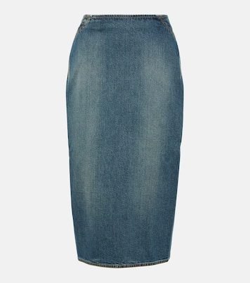 Denim pencil skirt | Alaïa