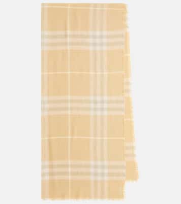 Burberry Check wool scarf | Burberry
