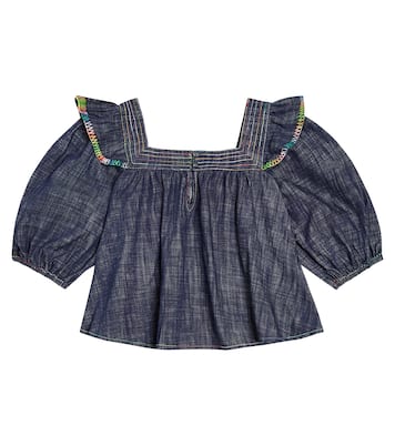 Top Alight de denim | Zimmermann Kids