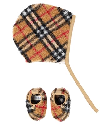 Bebé - set de gorro y botines con Burberry Check | Burberry Kids