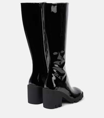 Stride patent leather knee-high boots | Burberry