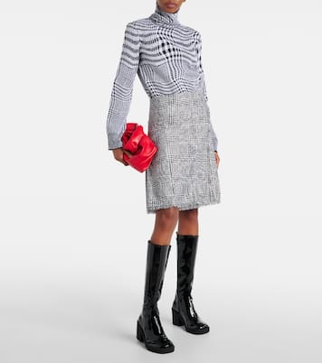 Stride patent leather knee-high boots | Burberry