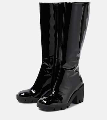 Stride patent leather knee-high boots | Burberry